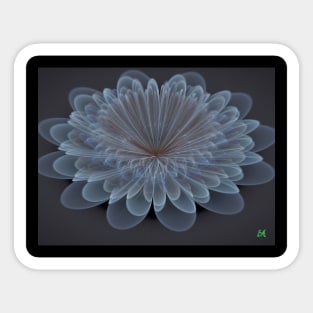 Blue Flower Sticker